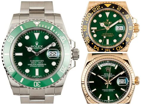 rolex watch green label.